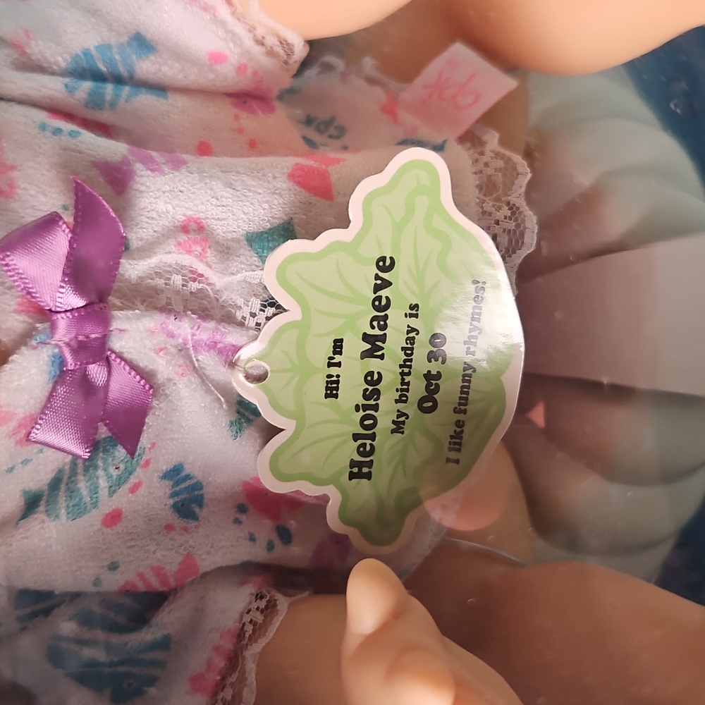 Cabbage Patch Kids Bath Baby Doll, Heloise Maeve, BORN October 30th - Picture 3 of 16